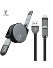 OATSBASF 2 w 1 portem typu C + kabel Micro USB z systemem Android do Samsung Xiaomi Huawei chowany ładowarka Port USB transfer d