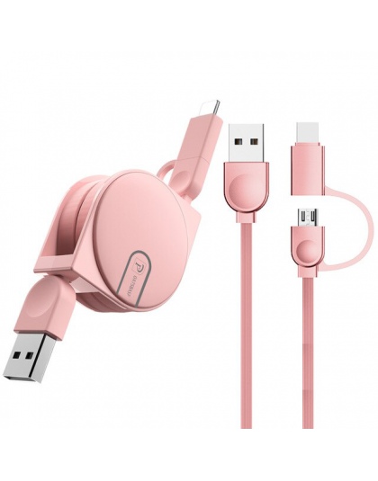 OATSBASF 2 w 1 portem typu C + kabel Micro USB z systemem Android do Samsung Xiaomi Huawei chowany ładowarka Port USB transfer d