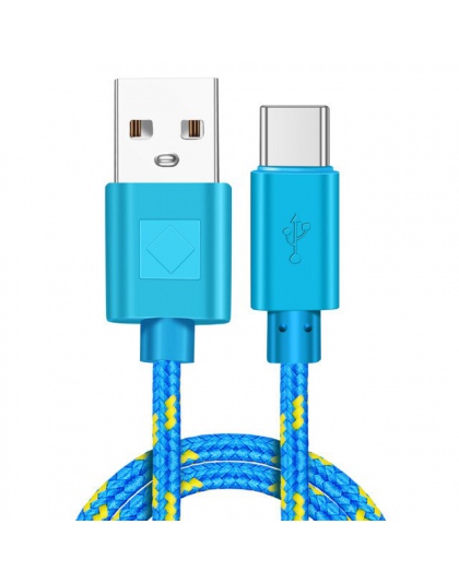 OLAF szybkiego ładowania typu C USB C mobilny kable telefoniczne nylonowy pleciony kabel 0.5 M/1 M/2 M USB C kabel 3 M szybka ła