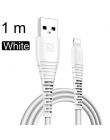 FLOVEME kabel USB o wysokiej wytrzymałości 0.3 m/1 m dla iPhone kabel Micro USB typu C kabel do ładowarki Data Sync dla iPhone X