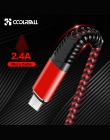 Coolreall 2.4A kabel Micro USB szybkie ładowanie USB kabel do transmisji danych Nylon przewód do synchronizacji dla Samsung Huaw