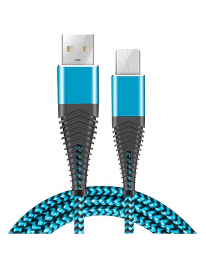 Coolreall 2.4A kabel Micro USB szybkie ładowanie USB kabel do transmisji danych Nylon przewód do synchronizacji dla Samsung Huaw