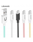 Micro USB kabel do Androida, USAMS szybka ładowarka kabel USB dla Samsung Xiaomi LG Micro USB do synchronizacji danych komórkowy