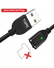 TOPK p-FLine magnetyczny kabel USB C do Samsung Galaxy S9 Plus S8 szybkie ładowanie 3.0 USB typu C szybkie ładowanie danych kabe