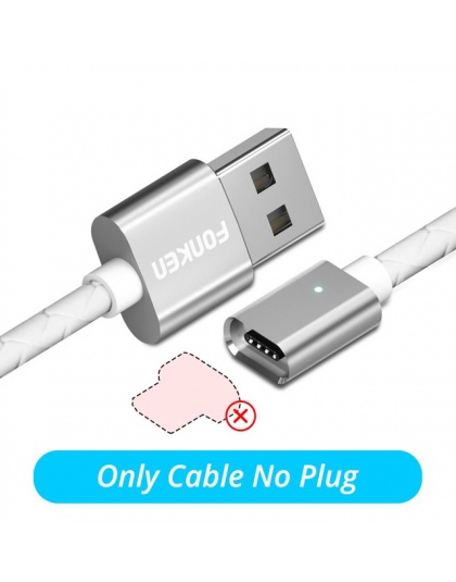 FONKEN typu C kabel magnetyczny USB C szybka ładowarka kabel do telefonu 3A komórkowy szybkie ładowanie magnes typu C przewód sy