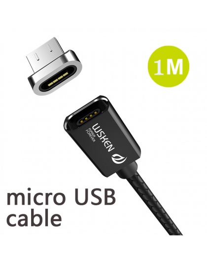 WSKEN X1 magnetyczny przewód ładowania danych kabel magnetyczny dla ładowarka do iPhone’a kabel Micro USB 3A szybkie USB typu C 