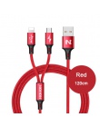 NOHON 3 w 1 typu C 8Pin kabel Micro USB do iPhone 8X7 6 6 S Plus iOS 10 9 8 Samsung Nokia USB kable szybkiego ładowania przewód