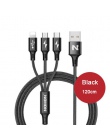 NOHON 3 w 1 typu C 8Pin kabel Micro USB do iPhone 8X7 6 6 S Plus iOS 10 9 8 Samsung Nokia USB kable szybkiego ładowania przewód