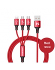 NOHON 3 w 1 typu C 8Pin kabel Micro USB do iPhone 8X7 6 6 S Plus iOS 10 9 8 Samsung Nokia USB kable szybkiego ładowania przewód