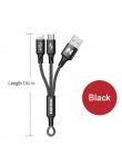 NOHON 3 w 1 typu C 8Pin kabel Micro USB do iPhone 8X7 6 6 S Plus iOS 10 9 8 Samsung Nokia USB kable szybkiego ładowania przewód