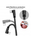 OLAF kabel USB typu C 90 stopni szybkie ładowanie danych kabel USB C do Samsung S10 S9 S8 Xiaomi mi8 mi9 Huawei P20 P30 USB-C ła