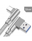 OLAF kabel USB typu C 90 stopni szybkie ładowanie danych kabel USB C do Samsung S10 S9 S8 Xiaomi mi8 mi9 Huawei P20 P30 USB-C ła