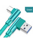 OLAF kabel USB typu C 90 stopni szybkie ładowanie danych kabel USB C do Samsung S10 S9 S8 Xiaomi mi8 mi9 Huawei P20 P30 USB-C ła