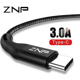 ZNP kabel USB typu C 3.0 szybka ładowarka do Samsunga S10 S9 A50 telefon komórkowy typu C USB do transmisji danych przewód do hu