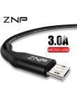 ZNP Micro USB szybka ładowarka przewodowa dla Sasmung S7 S6 Redmi note 5 pro telefonu komórkowego z systemem Android Micro USB k