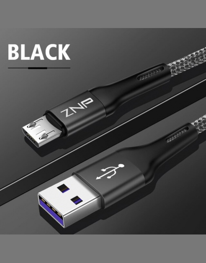 ZNP Micro USB szybka ładowarka przewodowa dla Sasmung S7 S6 Redmi note 5 pro telefonu komórkowego z systemem Android Micro USB k