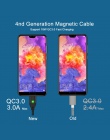 TOPK AM413A szybkie ładowanie kabel magnetyczny dla iPhone Xs Max Xr 8 Plus telefon komórkowy Micro kabel USB i USB typu C kabel