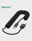 Micro USB typu C 8 Pin kabel chowany wiosna kabel dla iPhone X Samsung S9 szybkie ładowanie ładowarka kabel do transmisji danych