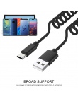 Micro USB typu C 8 Pin kabel chowany wiosna kabel dla iPhone X Samsung S9 szybkie ładowanie ładowarka kabel do transmisji danych