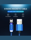 YBD 1M LED Magnetic Charge Cable For iPhone X XR XS Max 8 7 Micro USB Cable Magnet Charger USB/ Type C Cable for Samsung Xiaomi