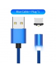 YBD 1M LED Magnetic Charge Cable For iPhone X XR XS Max 8 7 Micro USB Cable Magnet Charger USB/ Type C Cable for Samsung Xiaomi