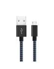 2 paczka Suntaiho kabel Micro USB 2.4A dla Xiaomi Redmi szybkie ładowanie ładowarka USB Nylon pleciony kabel do transmisji danyc