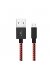 2 paczka Suntaiho kabel Micro USB 2.4A dla Xiaomi Redmi szybkie ładowanie ładowarka USB Nylon pleciony kabel do transmisji danyc