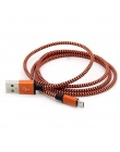 Przelot nad kabel Micro USB 1 M bardzo trwały wzór węża USB kable ładowarki kabel do telefonu komórkowego dla Samsung Xiaomi Hua