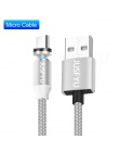 Kabel magnetyczny Micro USB typu C dla iPhone X Xs Max Samsung S9 S8 dla Xiaomi ładowania Nylon pleciony magnes ładowarka Cabos 