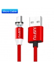 Kabel magnetyczny Micro USB typu C dla iPhone X Xs Max Samsung S9 S8 dla Xiaomi ładowania Nylon pleciony magnes ładowarka Cabos 