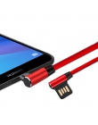 Suntaiho 90 stopni ładowania kabel Micro USB 2.4A dla Samsung kabel USB dla Xiaomi Tablet kabli nokia 8 dwustronne kabel z wtycz