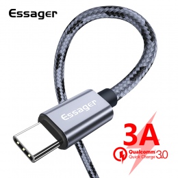 Essager kabel USB typu C 3A szybkie ładowanie 3 m USBC typu C kabel do Xiaomi K20 Samsung S10 Oneplus 7 pro telefon komórkowy US