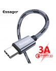 Essager kabel USB typu C 3A szybkie ładowanie 3 m USBC typu C kabel do Xiaomi K20 Samsung S10 Oneplus 7 pro telefon komórkowy US