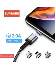 Suntaiho magnetyczna ładowarka Micro kabel USB C typu C dla Xiaomi grać note7 szybkie ładowanie dla Samsung dla S10 telefon iOS 