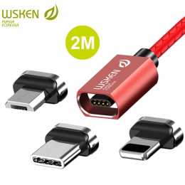 WSKEN X1 kabel magnetyczny dla iPhone magnetyczny ładowanie kabel Micro USB USB typu C kabel USB C do Samsung Huawei 3A szybka ł