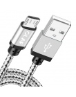 OLAF kabel Micro USB 1 M/2 M/3 M pleciony synchronizacja danych USB przewód do Samsung S7 Xiaomi Huawei LG HTC szybkie ładowanie