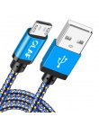 OLAF kabel Micro USB 1 M/2 M/3 M pleciony synchronizacja danych USB przewód do Samsung S7 Xiaomi Huawei LG HTC szybkie ładowanie