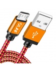 OLAF kabel Micro USB 1 M/2 M/3 M pleciony synchronizacja danych USB przewód do Samsung S7 Xiaomi Huawei LG HTC szybkie ładowanie