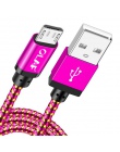 OLAF kabel Micro USB 1 M/2 M/3 M pleciony synchronizacja danych USB przewód do Samsung S7 Xiaomi Huawei LG HTC szybkie ładowanie