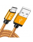 OLAF kabel Micro USB 1 M/2 M/3 M pleciony synchronizacja danych USB przewód do Samsung S7 Xiaomi Huawei LG HTC szybkie ładowanie