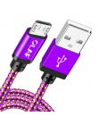 OLAF kabel Micro USB 1 M/2 M/3 M pleciony synchronizacja danych USB przewód do Samsung S7 Xiaomi Huawei LG HTC szybkie ładowanie