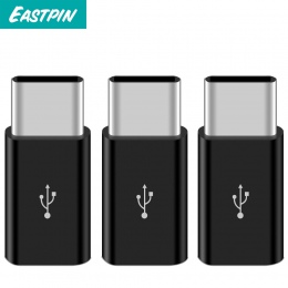 Eastpin 3 sztuk Micro USB do USB typu C Adapter konwerter Adapter do kabla danych dla Xiaomi Huawei P20 Honor 10 Samsung HTC jed