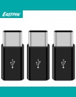 Eastpin 3 sztuk Micro USB do USB typu C Adapter konwerter Adapter do kabla danych dla Xiaomi Huawei P20 Honor 10 Samsung HTC jed