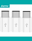 Eastpin 3 sztuk Micro USB do USB typu C Adapter konwerter Adapter do kabla danych dla Xiaomi Huawei P20 Honor 10 Samsung HTC jed