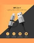 Ugreen 3 w 1 kabel USB do iPhone Xs Max 8 7 plus 2.4A szybkie ładowanie Micro USB typu C kabel do Samsung S10 S9 S8 Plus przewód