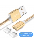 RAXFLY kabel magnetyczny dla iPhone X XS Max 8 7 Plus przewód ładowania oświetlenie do kabla USB do iPhone 6 S LED z magnesem ła