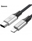 Baseus USB typu C do dla iPhone adapter do kabla szybka synchronizacja danych ładowarka kabel typu c dla iPhone Xs Max xr X 8 7 