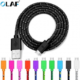 OLAF kabel Micro USB nylonowy splot szybkie ładowanie USB do transmisji danych kabel do Huawei dla Xiaomi tabletu z systemem And