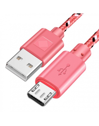 OLAF kabel Micro USB nylonowy splot szybkie ładowanie USB do transmisji danych kabel do Huawei dla Xiaomi tabletu z systemem And