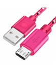 OLAF kabel Micro USB nylonowy splot szybkie ładowanie USB do transmisji danych kabel do Huawei dla Xiaomi tabletu z systemem And